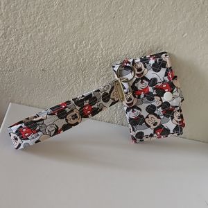 Mickey mouse wallet Mickey keychain set Christmas gift card holder